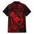 Hawaii Kid Hawaiian Shirt Shaka Tattoo Mix Polynesian Plumeria Red Version - Wonder Print Shop
