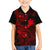 Hawaii Kid Hawaiian Shirt Shaka Tattoo Mix Polynesian Plumeria Red Version - Wonder Print Shop