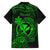 Hawaii Kid Hawaiian Shirt Shaka Tattoo Mix Polynesian Plumeria Green Version - Wonder Print Shop