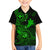Hawaii Kid Hawaiian Shirt Shaka Tattoo Mix Polynesian Plumeria Green Version - Wonder Print Shop