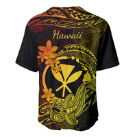Hawaii Baseball Jersey Hammerhead Shark Tattoo Mix Polynesian Plumeria Reggae Version - Wonder Print Shop