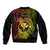 Hawaii Bomber Jacket Hammerhead Shark Tattoo Mix Polynesian Plumeria Reggae Version - Wonder Print Shop