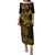 Hawaii Family Matching Puletasi Dress and Hawaiian Shirt Hammerhead Shark Tattoo Mix Polynesian Plumeria Reggae Version - Wonder Print Shop
