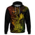Hawaii Hoodie Hammerhead Shark Tattoo Mix Polynesian Plumeria Reggae Version - Wonder Print Shop