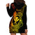 Hawaii Hoodie Dress Hammerhead Shark Tattoo Mix Polynesian Plumeria Reggae Version - Wonder Print Shop