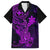 Hawaii Kid Hawaiian Shirt Hammerhead Shark Tattoo Mix Polynesian Plumeria Purple Version - Wonder Print Shop