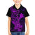 Hawaii Kid Hawaiian Shirt Hammerhead Shark Tattoo Mix Polynesian Plumeria Purple Version - Wonder Print Shop