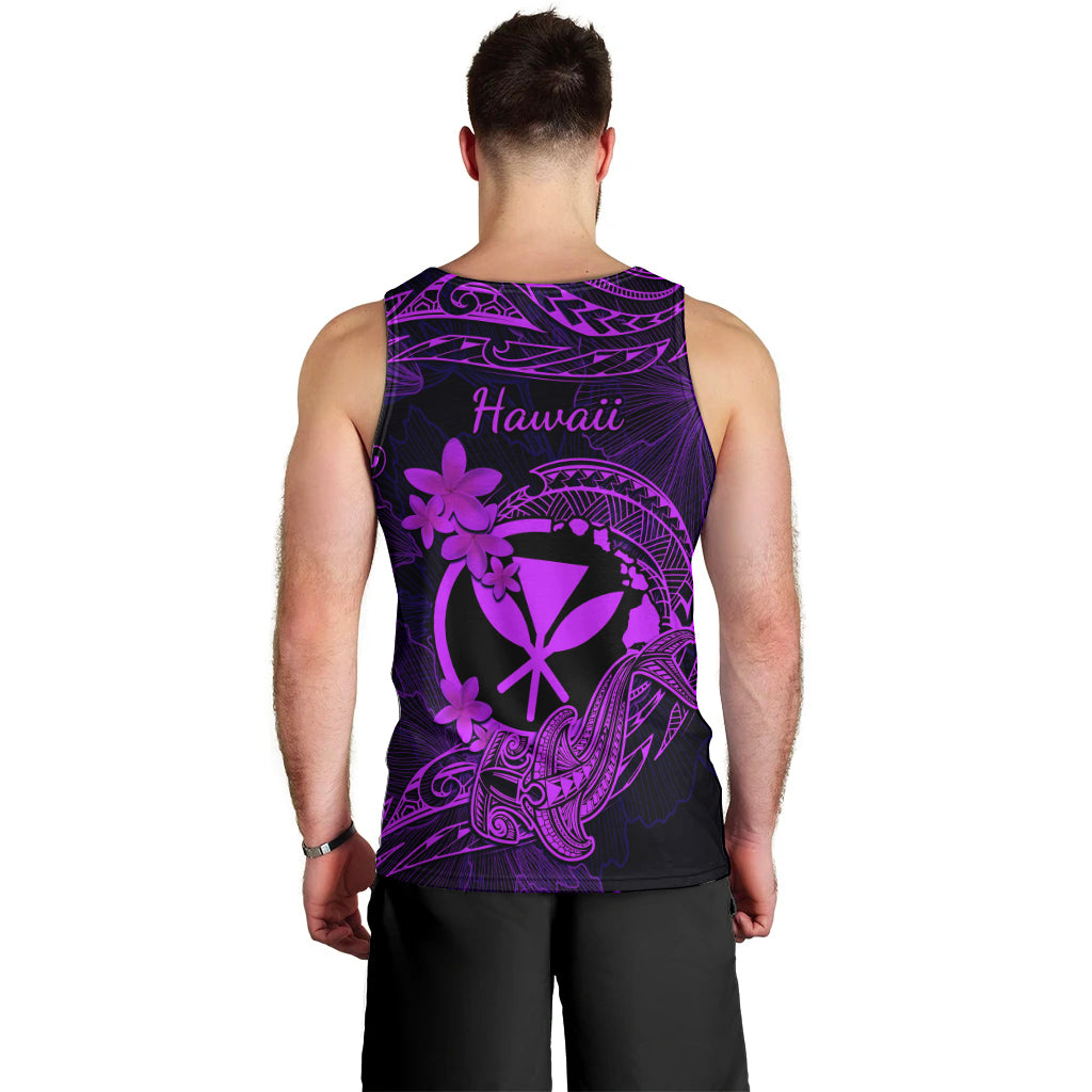 hawaii-men-tank-top-hammerhead-shark-tattoo-mix-polynesian-plumeria-purple-version