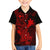 Hawaii Kid Hawaiian Shirt Hammerhead Shark Tattoo Mix Polynesian Plumeria Red Version - Wonder Print Shop