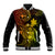 Hawaii Baseball Jacket Turtle Mix Polynesian Plumeria Reggae Version - Wonder Print Shop