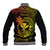 Hawaii Baseball Jacket Turtle Mix Polynesian Plumeria Reggae Version - Wonder Print Shop
