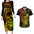 Hawaii Couples Matching Long Sleeve Bodycon Dress and Hawaiian Shirt Turtle Mix Polynesian Plumeria Reggae Version - Wonder Print Shop