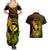 Hawaii Couples Matching Summer Maxi Dress and Hawaiian Shirt Turtle Mix Polynesian Plumeria Reggae Version - Wonder Print Shop