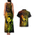 Hawaii Couples Matching Tank Maxi Dress and Hawaiian Shirt Turtle Mix Polynesian Plumeria Reggae Version - Wonder Print Shop