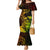 Hawaii Family Matching Mermaid Dress and Hawaiian Shirt Turtle Mix Polynesian Plumeria Reggae Version - Wonder Print Shop