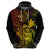Hawaii Hoodie Turtle Mix Polynesian Plumeria Reggae Version - Wonder Print Shop