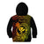 Hawaii Kid Hoodie Turtle Mix Polynesian Plumeria Reggae Version - Wonder Print Shop