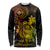 Hawaii Long Sleeve Shirt Turtle Mix Polynesian Plumeria Reggae Version - Wonder Print Shop