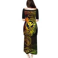 Hawaii Puletasi Turtle Mix Polynesian Plumeria Reggae Version - Wonder Print Shop