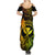 Hawaii Summer Maxi Dress Turtle Mix Polynesian Plumeria Reggae Version - Wonder Print Shop