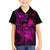 Hawaii Kid Hawaiian Shirt Turtle Mix Polynesian Plumeria Pink Version - Wonder Print Shop