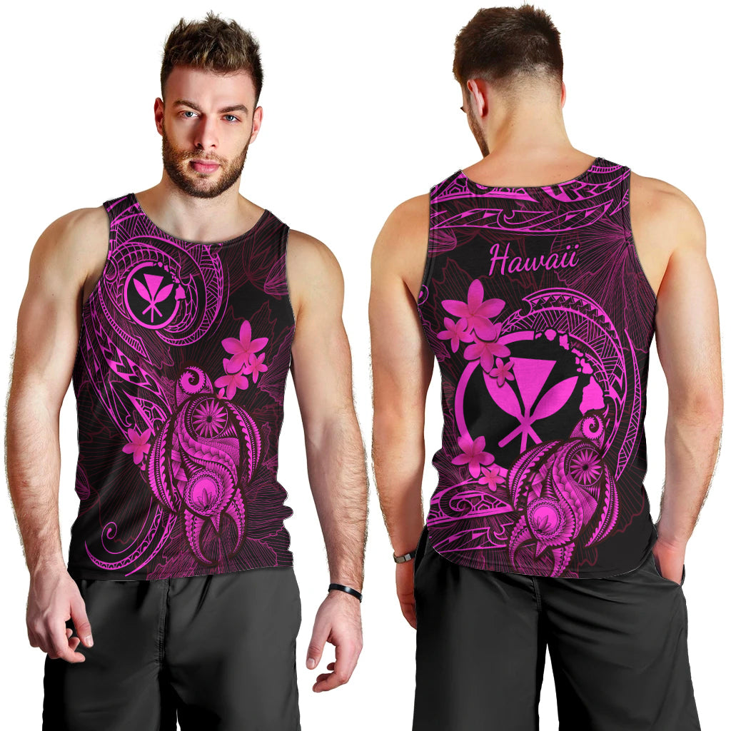 hawaii-men-tank-top-turtle-mix-polynesian-plumeria-pink-version