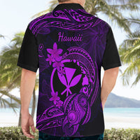 Hawaii Hawaiian Shirt Turtle Mix Polynesian Plumeria Purple Version - Wonder Print Shop