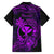 Hawaii Kid Hawaiian Shirt Turtle Mix Polynesian Plumeria Purple Version - Wonder Print Shop