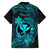 Hawaii Kid Hawaiian Shirt Turtle Mix Polynesian Plumeria Turquoise Version - Wonder Print Shop
