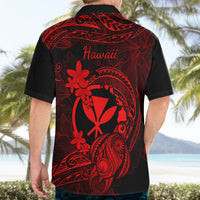 Hawaii Hawaiian Shirt Turtle Mix Polynesian Plumeria Red Version - Wonder Print Shop