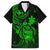 Hawaii Kid Hawaiian Shirt Turtle Mix Polynesian Plumeria Green Version - Wonder Print Shop