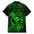 Hawaii Kid Hawaiian Shirt Turtle Mix Polynesian Plumeria Green Version - Wonder Print Shop