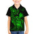 Hawaii Kid Hawaiian Shirt Turtle Mix Polynesian Plumeria Green Version - Wonder Print Shop