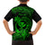 Hawaii Kid Hawaiian Shirt Turtle Mix Polynesian Plumeria Green Version - Wonder Print Shop