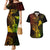 Hawaii Couples Matching Mermaid Dress and Hawaiian Shirt Ukulele Mix Polynesian Plumeria Reggae Version - Wonder Print Shop