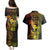 Hawaii Couples Matching Puletasi Dress and Hawaiian Shirt Ukulele Mix Polynesian Plumeria Reggae Version - Wonder Print Shop