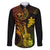 Hawaii Family Matching Long Sleeve Bodycon Dress and Hawaiian Shirt Ukulele Mix Polynesian Plumeria Reggae Version - Wonder Print Shop