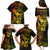 Hawaii Family Matching Puletasi Dress and Hawaiian Shirt Ukulele Mix Polynesian Plumeria Reggae Version - Wonder Print Shop