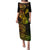 Hawaii Family Matching Puletasi Dress and Hawaiian Shirt Ukulele Mix Polynesian Plumeria Reggae Version - Wonder Print Shop