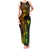 Hawaii Family Matching Tank Maxi Dress and Hawaiian Shirt Ukulele Mix Polynesian Plumeria Reggae Version - Wonder Print Shop