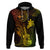 Hawaii Hoodie Ukulele Mix Polynesian Plumeria Reggae Version - Wonder Print Shop