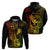 Hawaii Hoodie Ukulele Mix Polynesian Plumeria Reggae Version - Wonder Print Shop