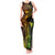 Hawaii Tank Maxi Dress Ukulele Mix Polynesian Plumeria Reggae Version - Wonder Print Shop