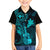Hawaii Kid Hawaiian Shirt Ukulele Mix Polynesian Plumeria Turquoise Version - Wonder Print Shop
