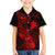 Hawaii Kid Hawaiian Shirt Ukulele Mix Polynesian Plumeria Red Version - Wonder Print Shop