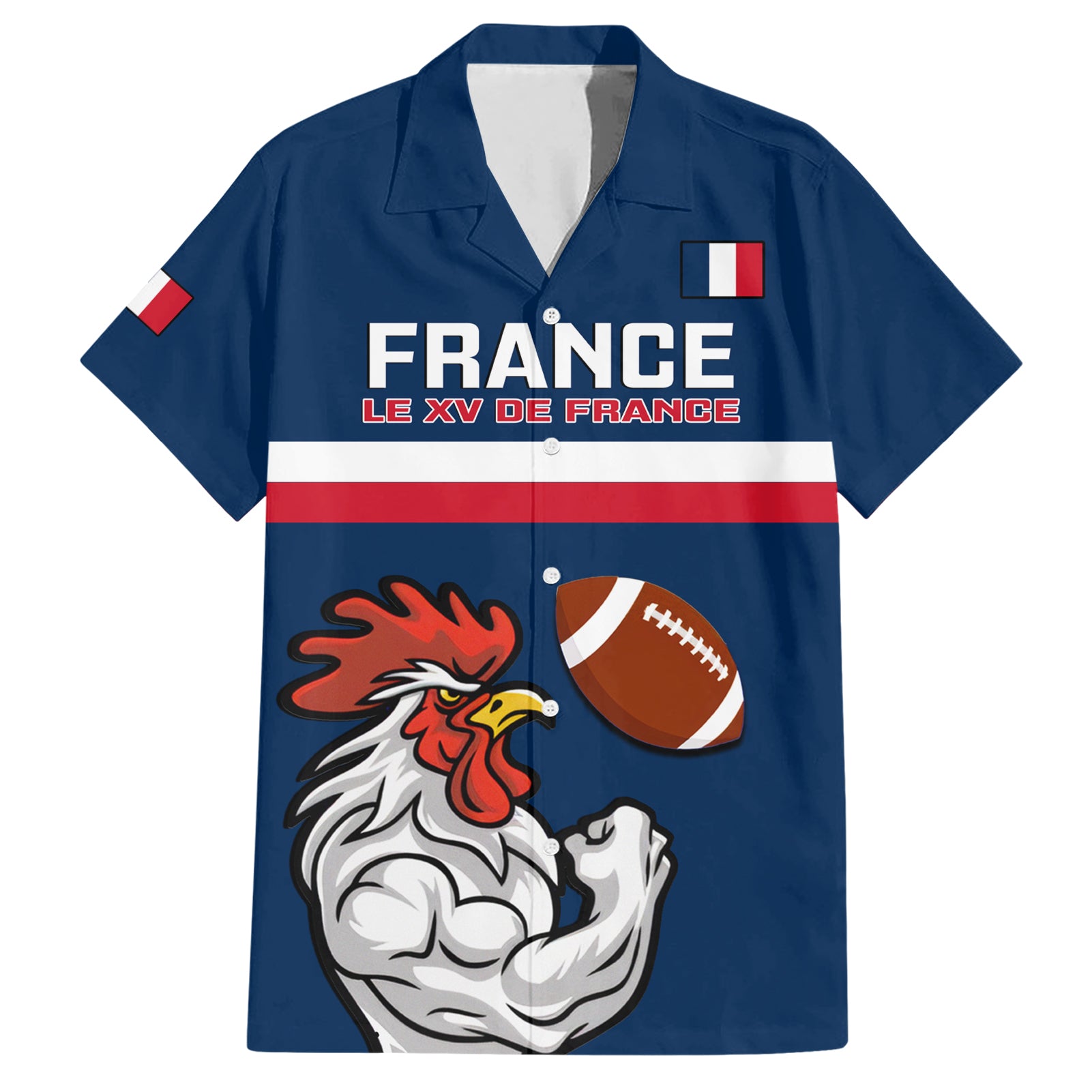 france-rugby-hawaiian-shirt-world-cup-allez-les-bleus-2023-mascot