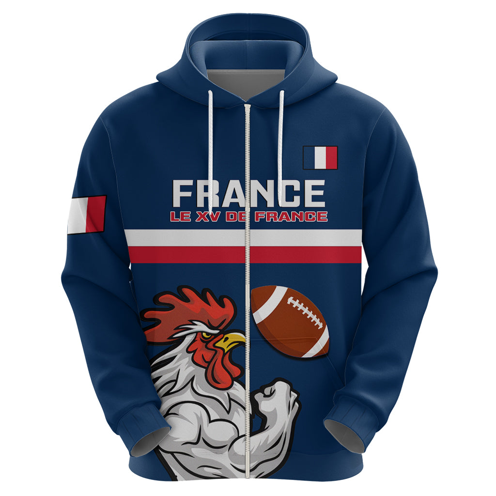 France Rugby Hoodie World Cup Allez Les Bleus 2023 Mascot - Wonder Print Shop