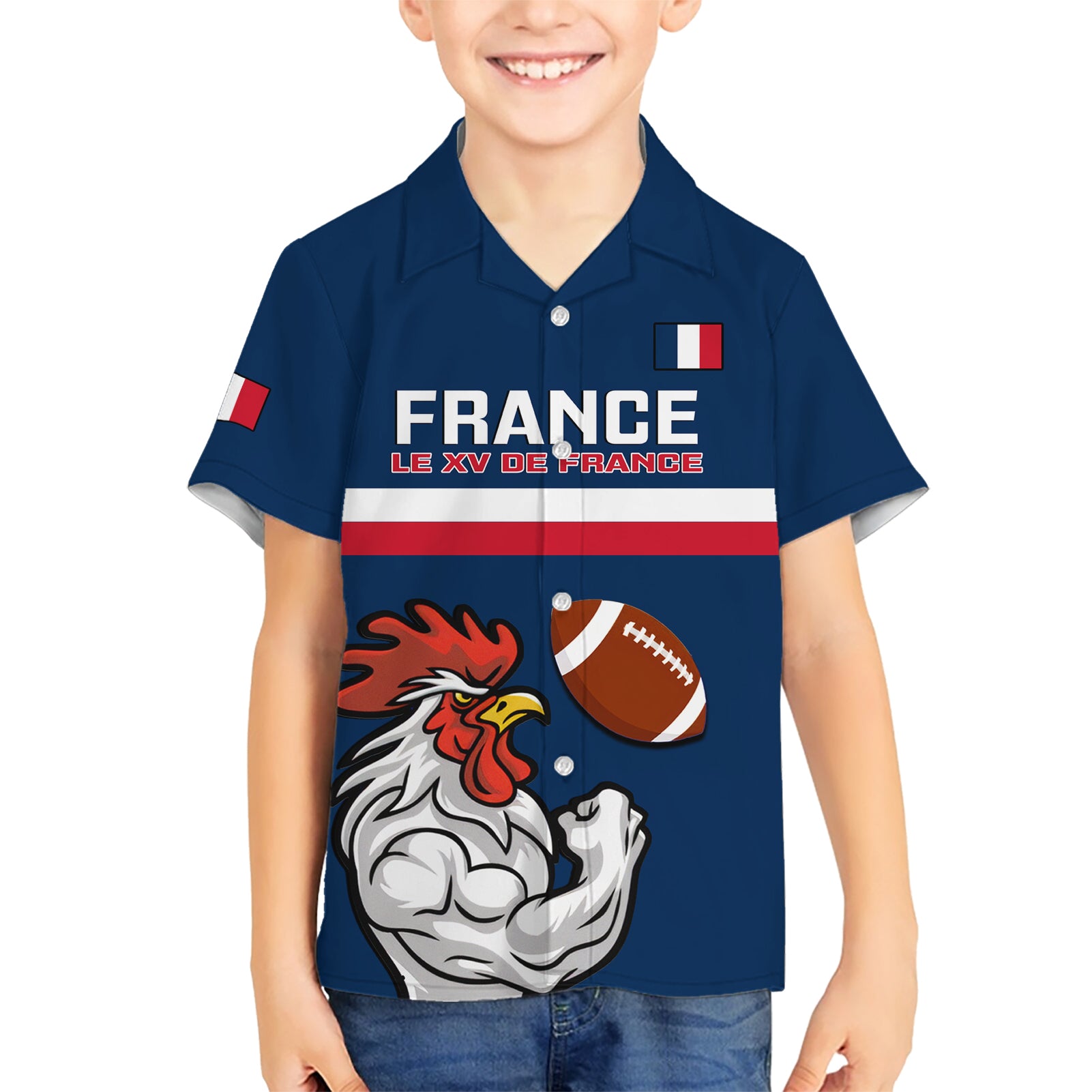 france-rugby-kid-hawaiian-shirt-world-cup-allez-les-bleus-2023-mascot