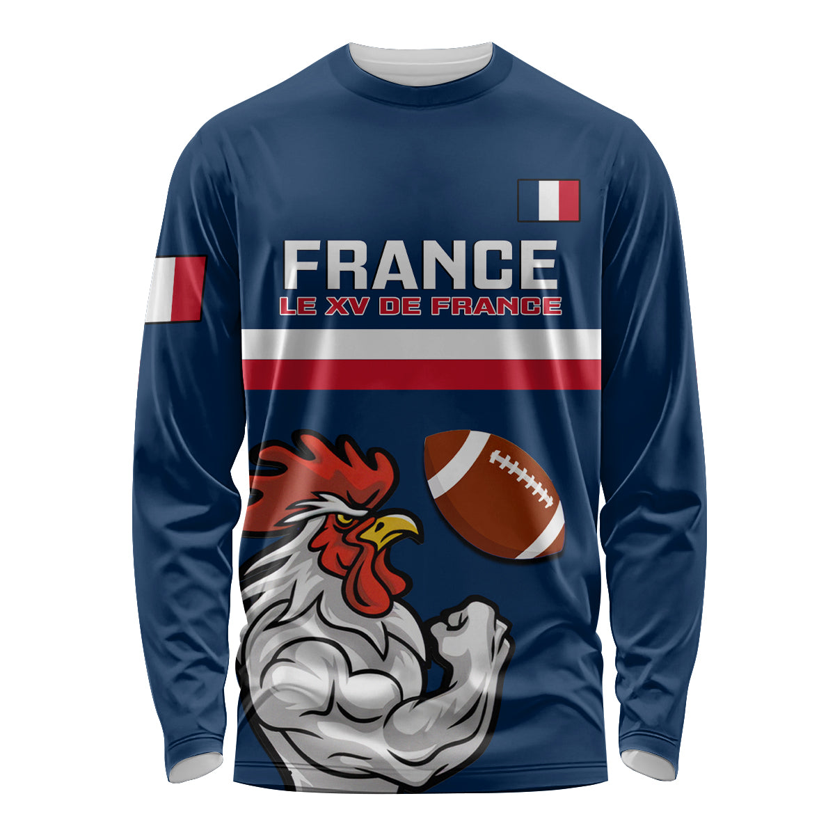 france-rugby-long-sleeve-shirt-world-cup-allez-les-bleus-2023-mascot