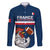Custom France Rugby Family Matching Summer Maxi Dress and Hawaiian Shirt World Cup Allez Les Bleus 2023 Mascot - Wonder Print Shop
